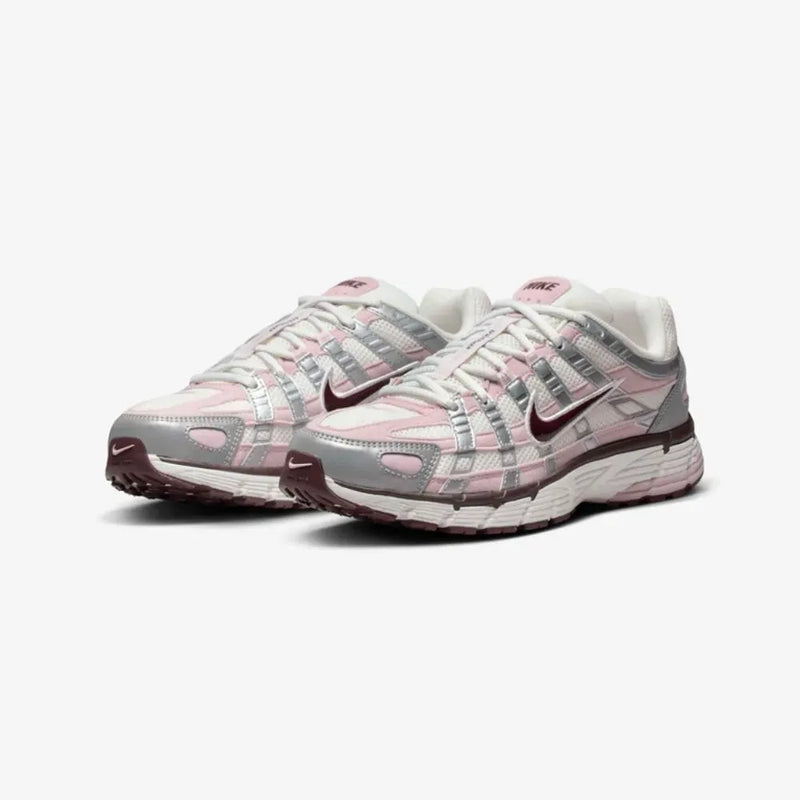 Nike P-6000 Summit White Metallic Silver Burgundy Crush Plum Chalk