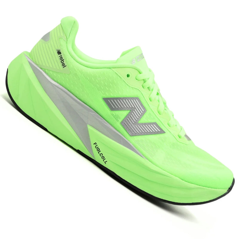 Tênis New Balance FuelCell Rebel V5 Verde e Cinza