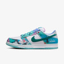 Futura Laboratories x SB Dunk Low White and Geode Teal–Exclusivo